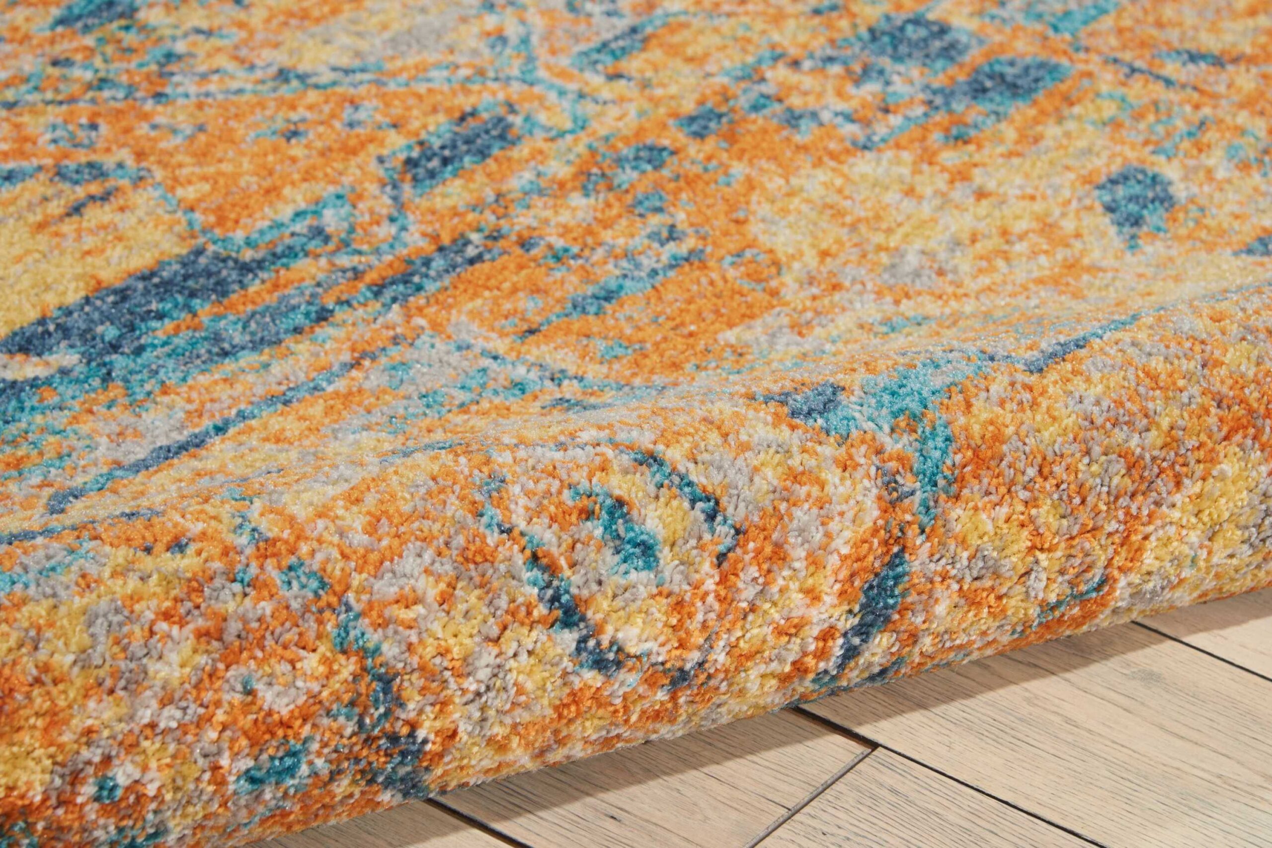 Nourison Passion PSN07 Teal/Sun Area Rug - Image 2