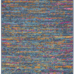 Nourison Passion PSN35 Blue Multicolor Area Rug