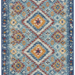 Nourison Passion PSN47 Blue Multicolor Area Rug