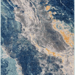Nourison Passion PSN51 Blue Multicolor Area Rug