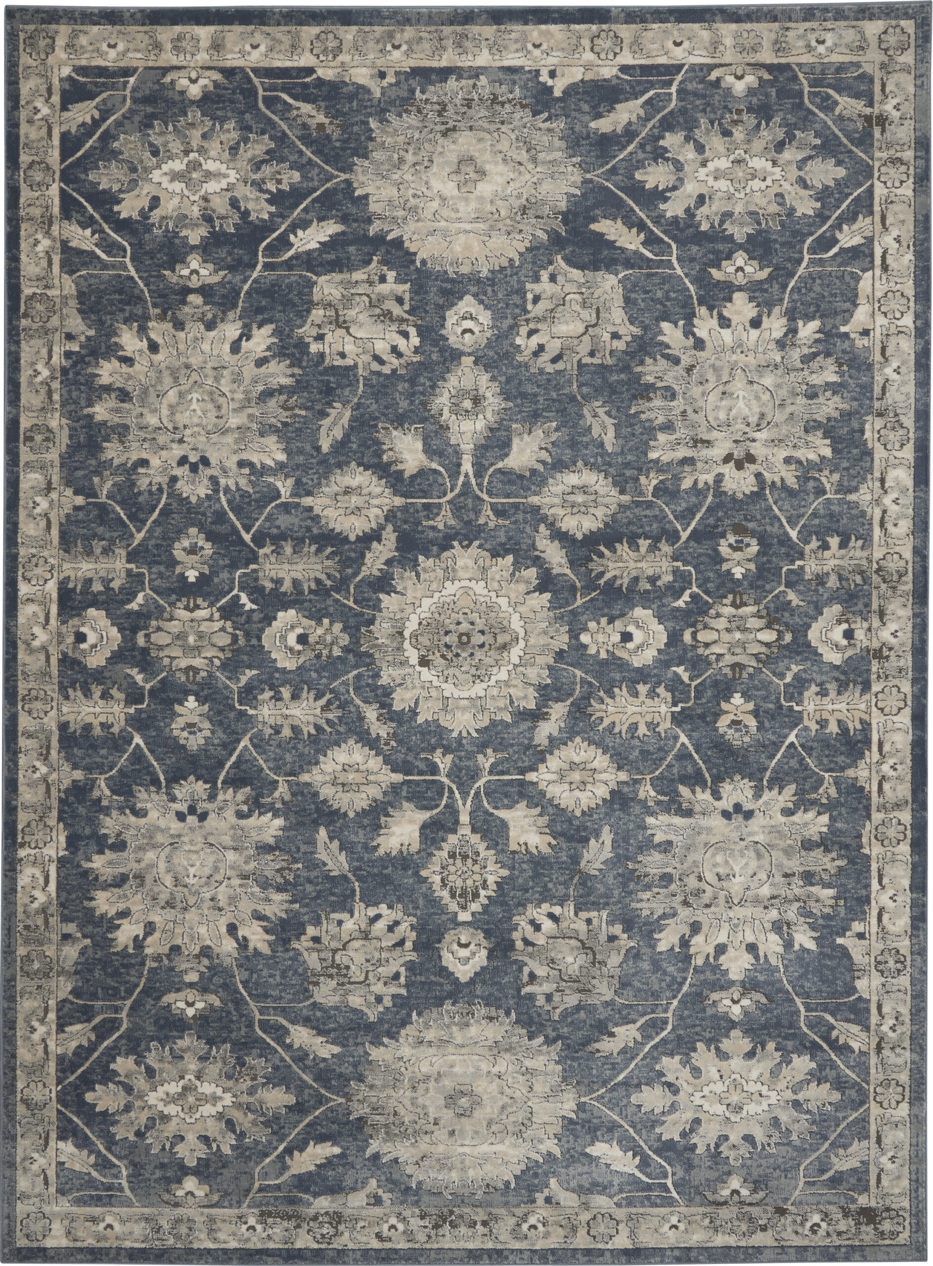 Nourison Quarry QUA06 Blue Beige Area Rug