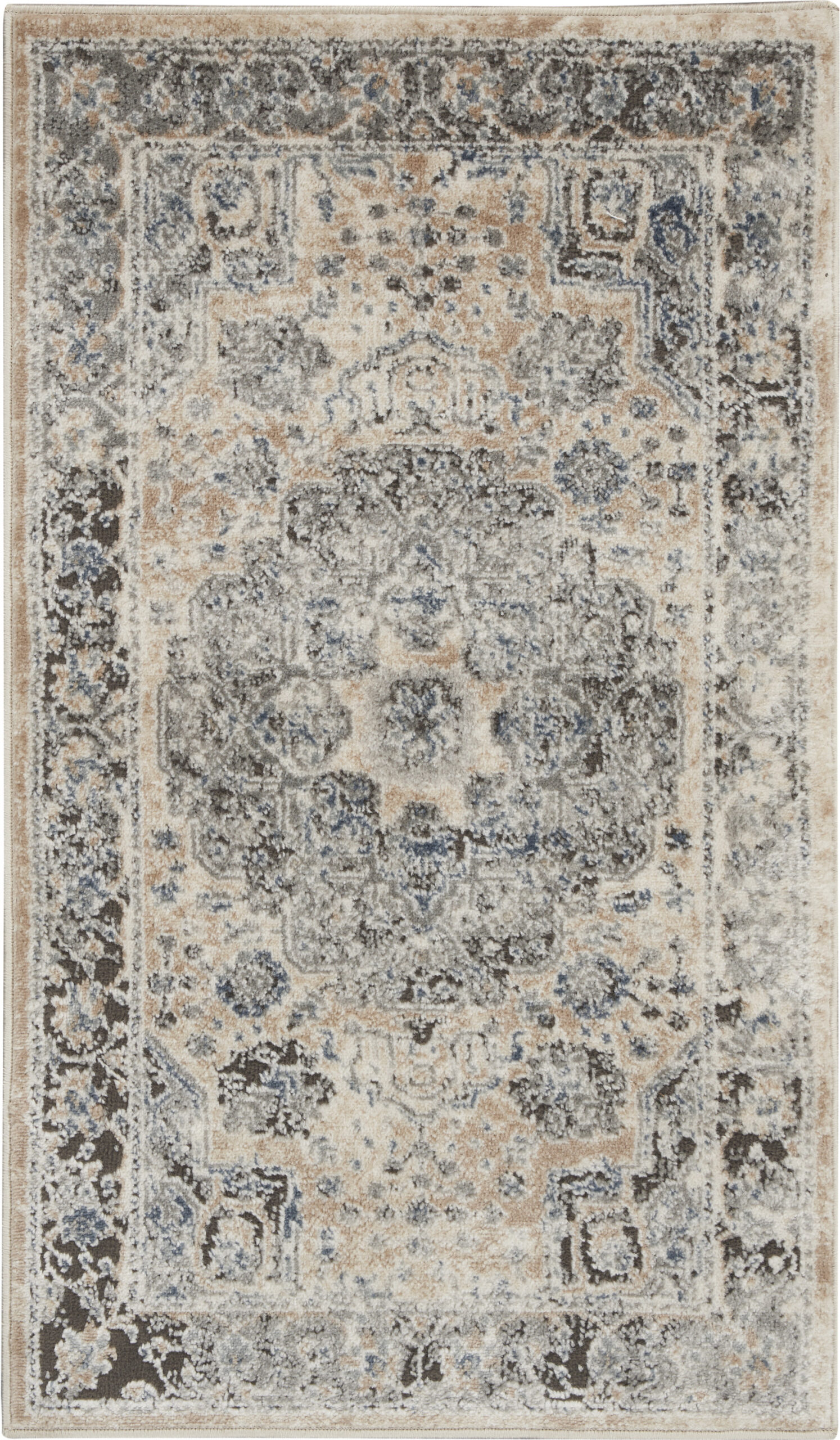 Nourison Quarry QUA07 Beige Grey Area Rug