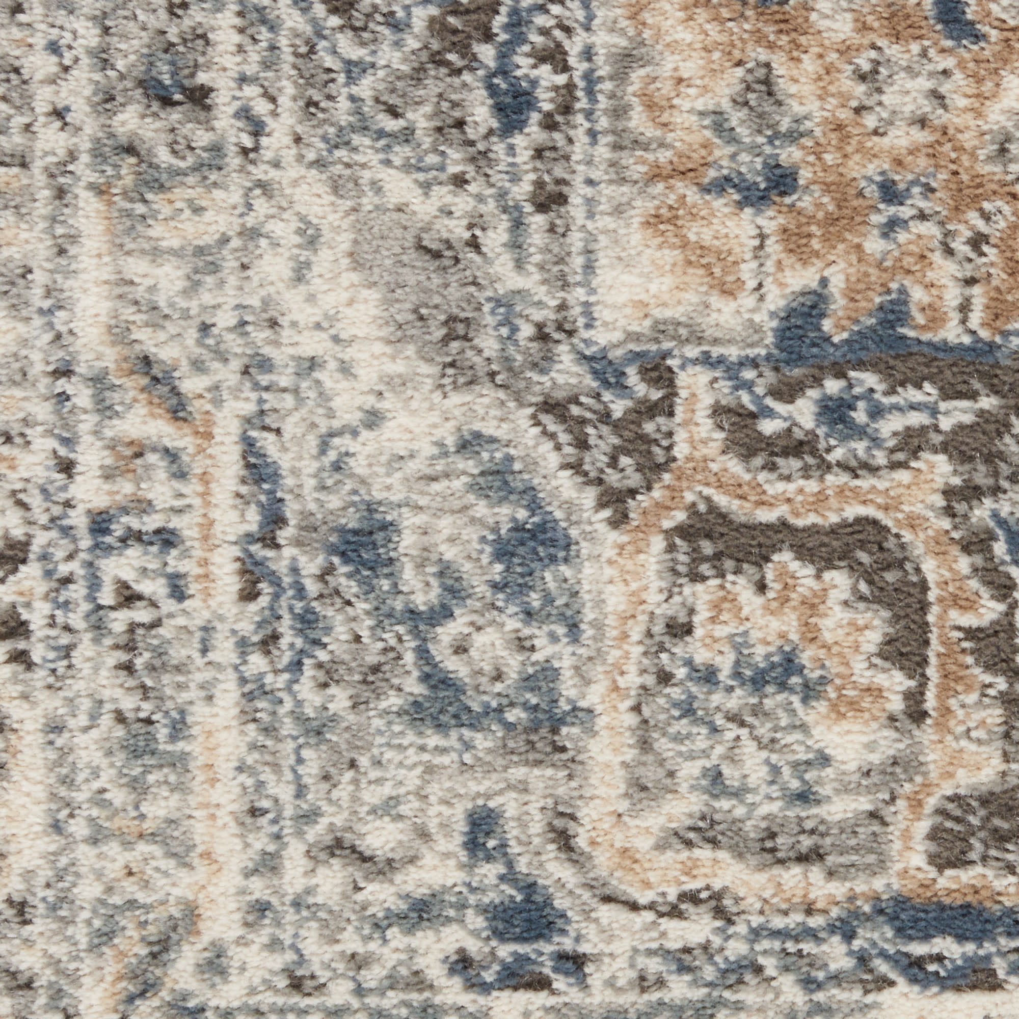Nourison Quarry QUA07 Beige Grey Area Rug - Image 4