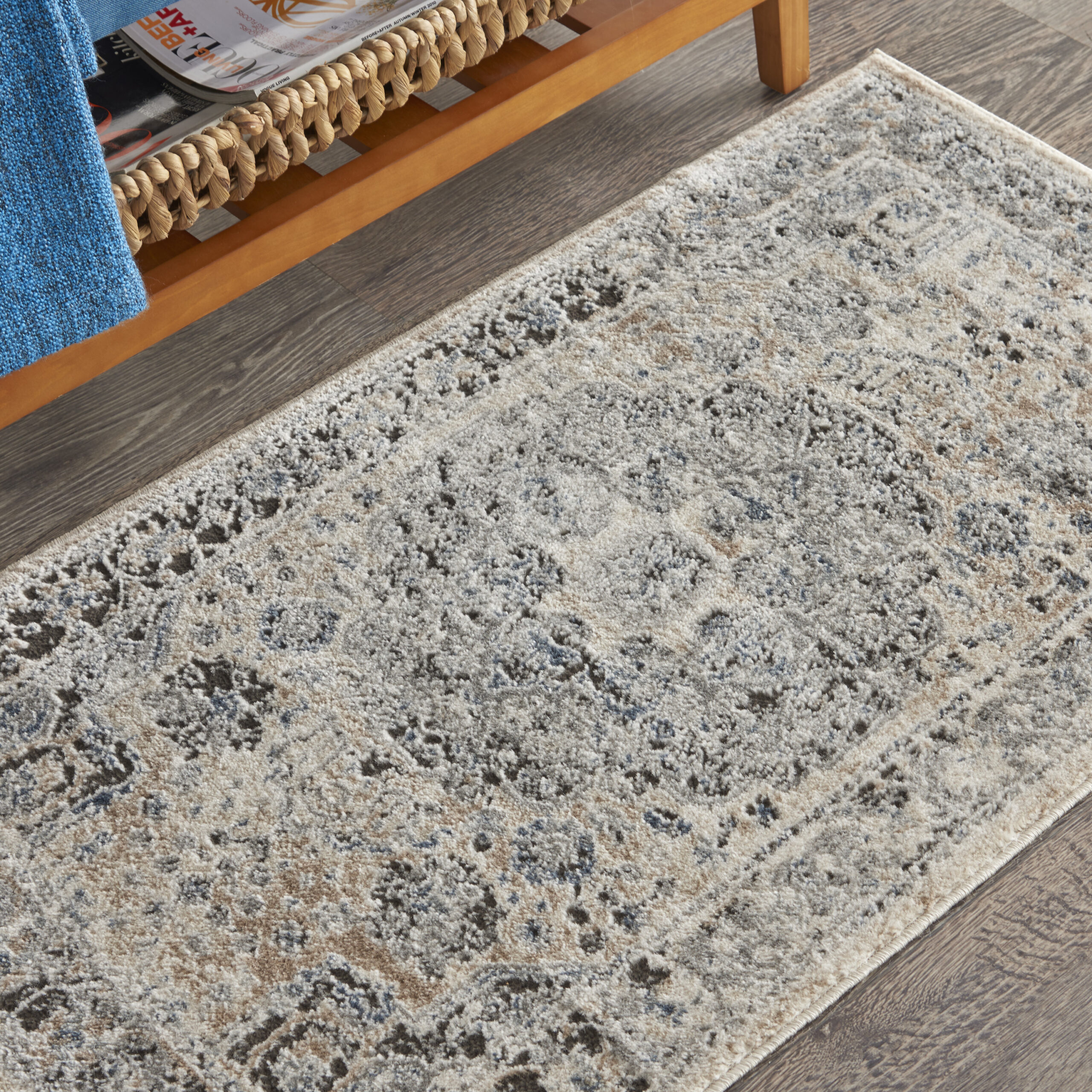 Nourison Quarry QUA07 Beige Grey Area Rug - Image 6