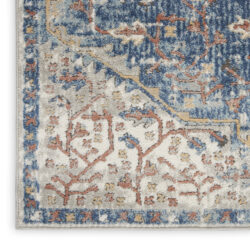 Alternative view of Nourison Quarry QUA12 Blue Grey Area Rug