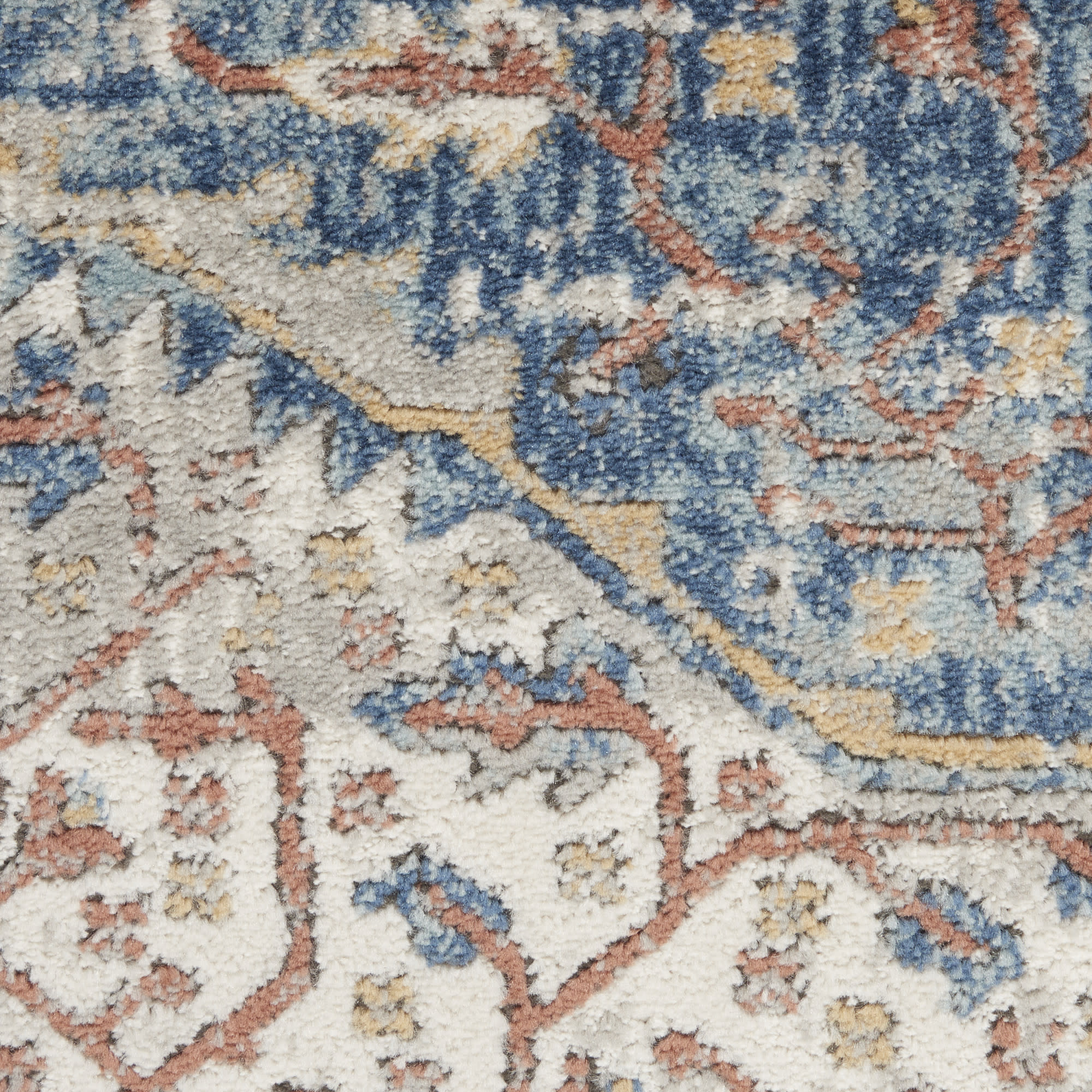 Nourison Quarry QUA12 Blue Grey Area Rug - Image 4