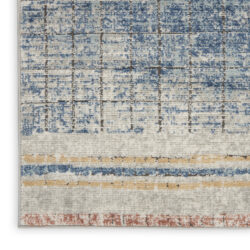 Alternative view of Nourison Quarry QUA13 Blue Area Rug