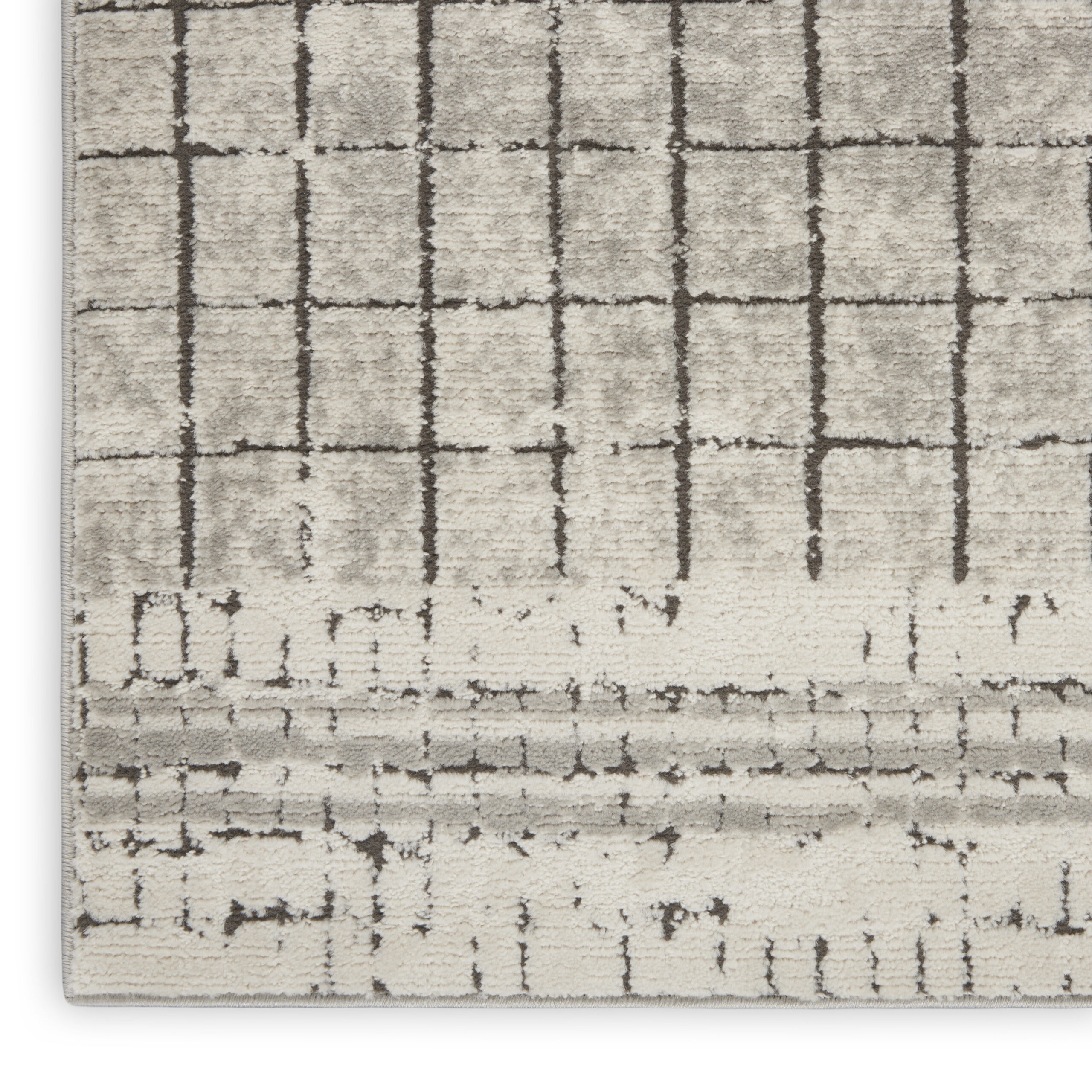 Nourison Quarry QUA13 Ivory Grey Area Rug - Image 2