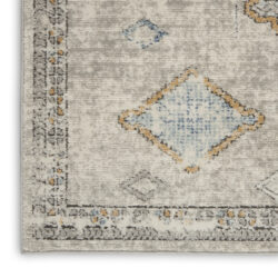 Alternative view of Nourison Quarry QUA14 Ivory Grey Blue Area Rug