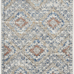 Nourison Quarry QUA16 Blue Ivory Area Rug