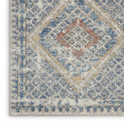 Alternative view of Nourison Quarry QUA16 Blue Ivory Area Rug