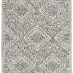 Nourison Quarry QUA16 Grey Ivory Blue Area Rug