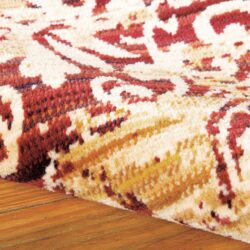 Alternative view of Nourison Rhapsody RH005 Gold Garnet Area Rug