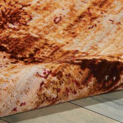 Alternative view of Nourison Rhapsody RH006 Gold Garnet Area Rug