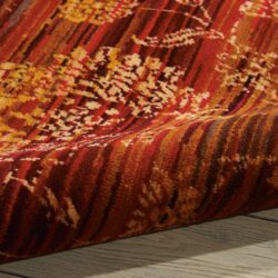 Alternative view of Nourison Rhapsody RH007 Sienna/Gold Area Rug