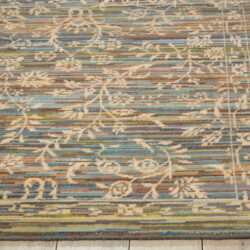Alternative view of Nourison Rhapsody RH012 Blue Moss Area Rug