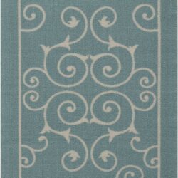 Nourison Home & Garden RS019 Light Blue Area Rug
