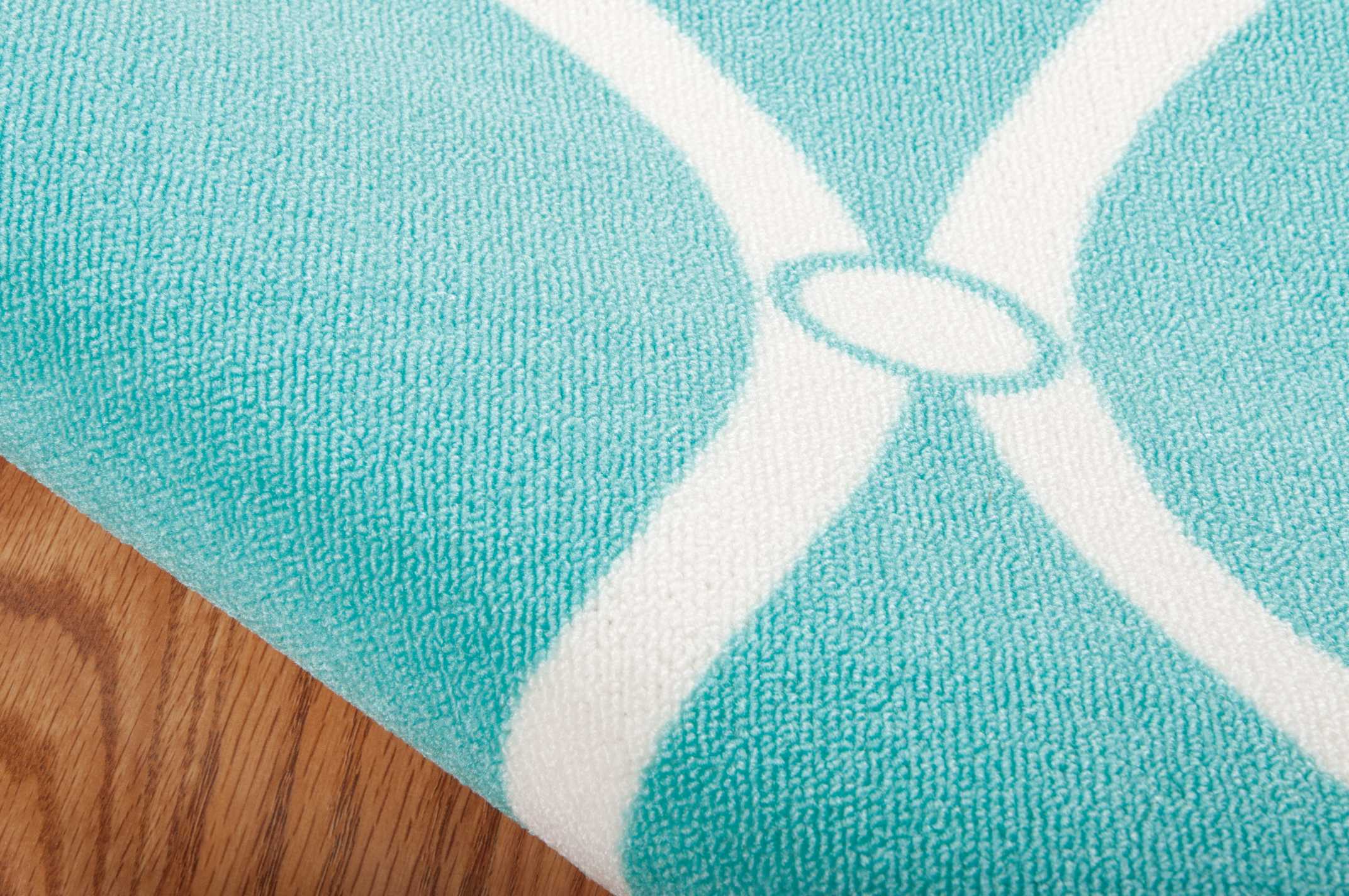 Nourison Home & Garden RS089 Aqua Area Rug - Image 2