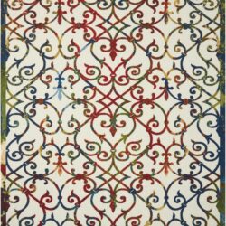 Nourison Home & Garden RS093 Multicolor Area Rug