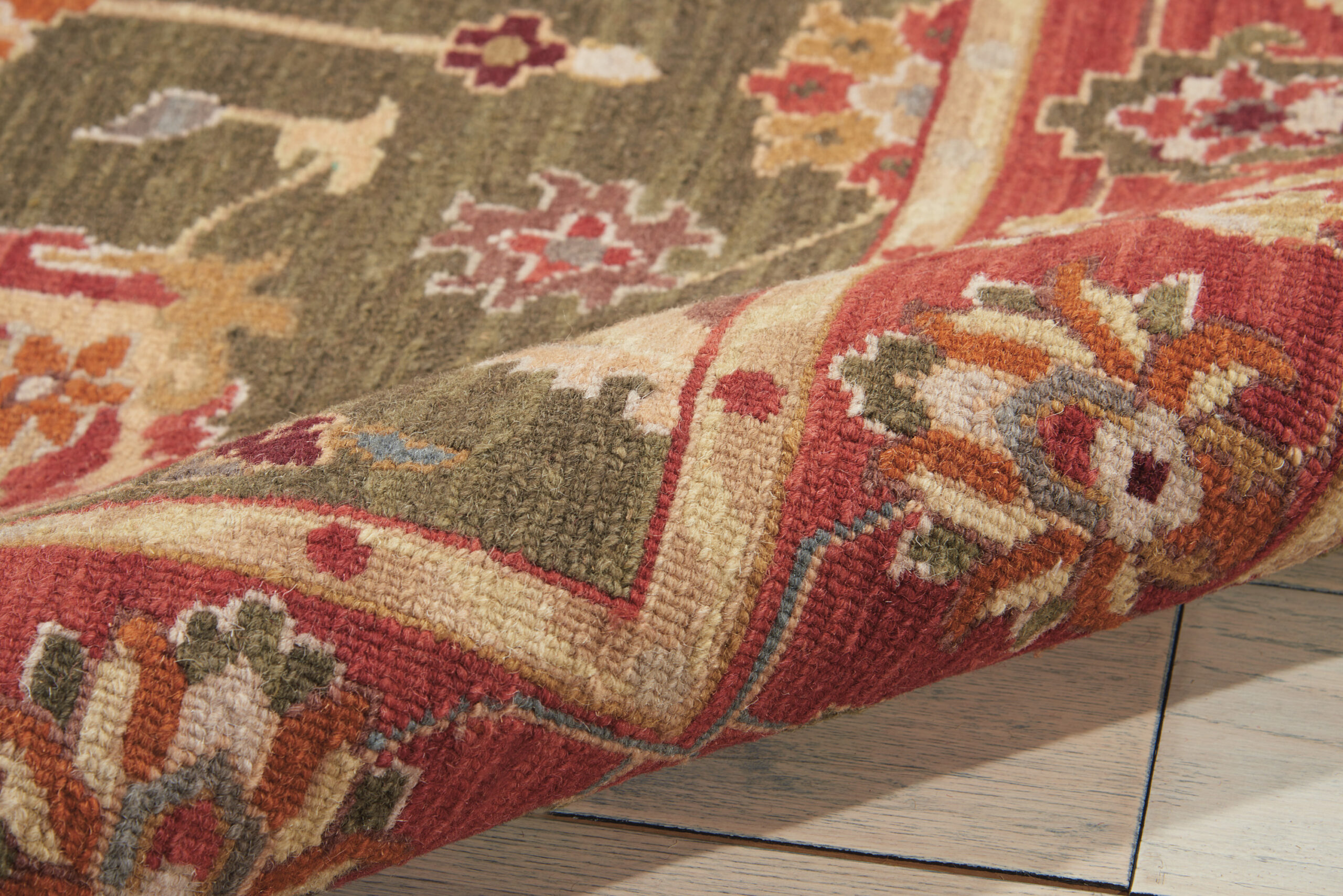 Nourison Nourmak S181 Olive Area Rug - Image 2