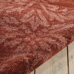 Alternative view of Nourison Silk Shadows SHA03 Rust Area Rug