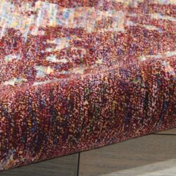 Alternative view of Nourison Silk Shadows SHA10 Wine Area Rug