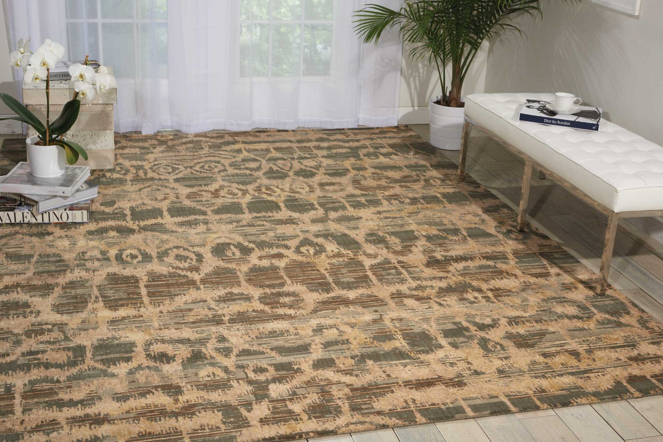 Nourison Silken Allure SLK10 Multicolor Area Rug - Image 3