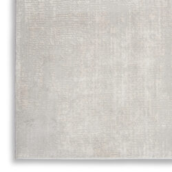 Alternative view of Nourison Silky Textures SLY01 Ivory/Grey Area Rug