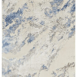 Nourison Silky Textures SLY03 Blue Ivory Grey Area Rug