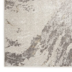 Alternative view of Nourison Silky Textures SLY03 Brown Ivory Area Rug