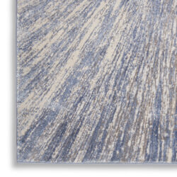 Alternative view of Nourison Silky Textures SLY05 Blue Grey Area Rug