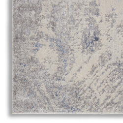 Alternative view of Nourison Silky Textures SLY06 Ivory/Grey Area Rug