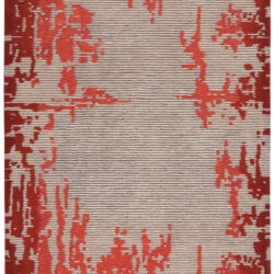 Nourison Symmetry SMM02 Beige Red Area Rug