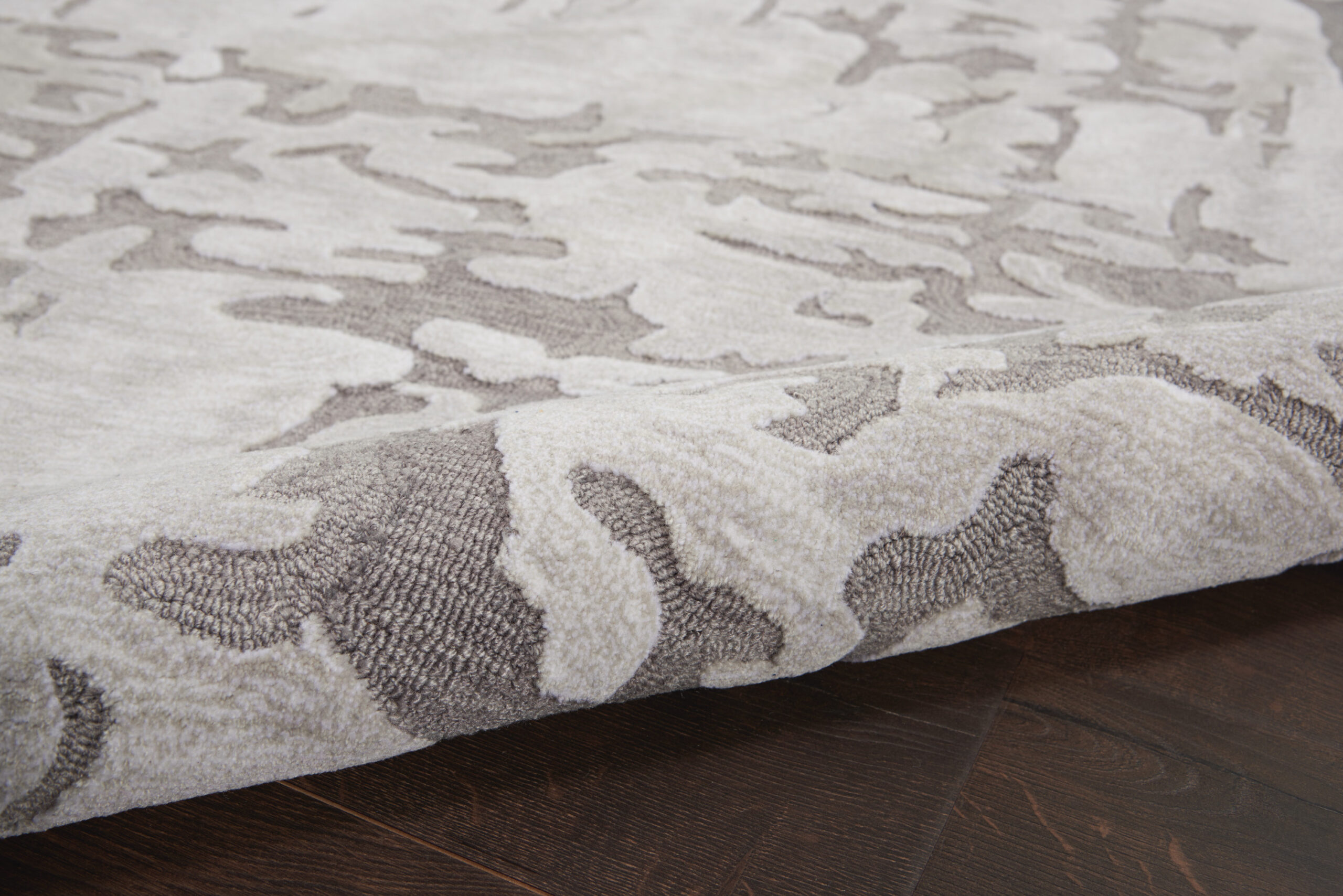 Nourison Symmetry SMM03 Ivory/Taupe Area Rug - Image 3