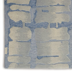 Alternative view of Nourison Symmetry SMM04 Blue Grey Area Rug