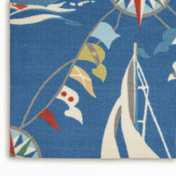Alternative view of Waverly Sun N' Shade SND89 Navy Area Rug