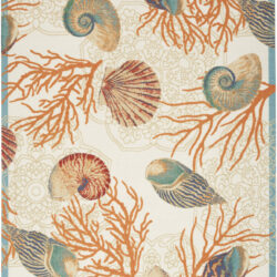 Waverly Sun N' Shade SND92 Ivory Multicolor Area Rug