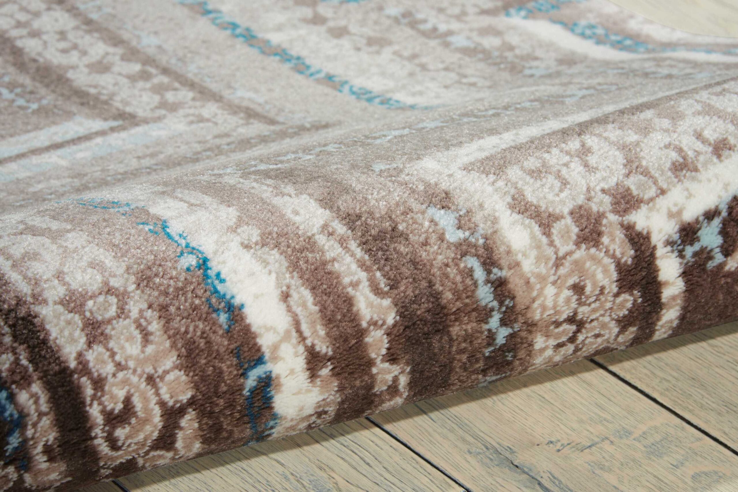 Nourison Soho SOH01 Mocha/Blue Area Rug - Image 2
