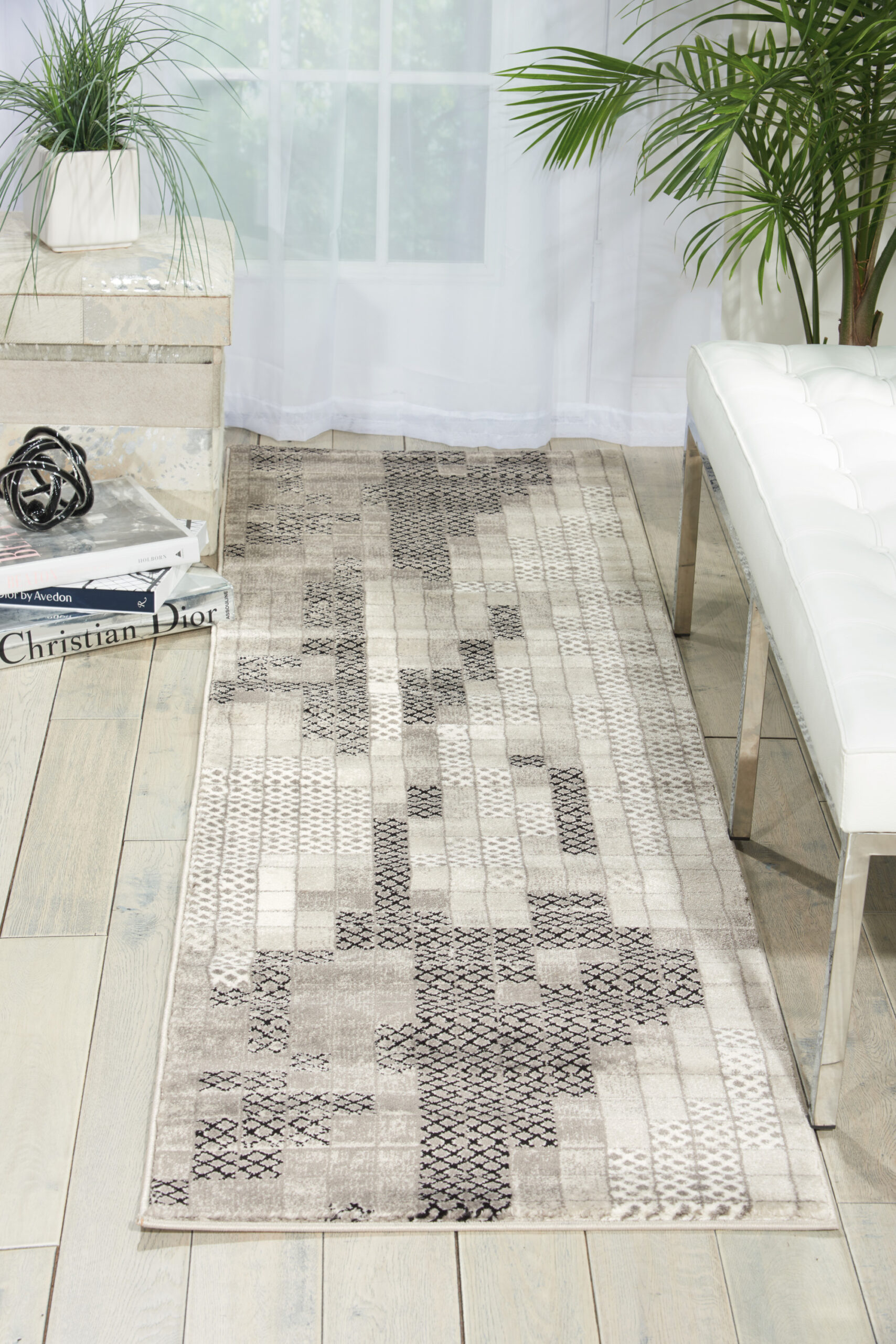 Nourison Soho SOH07 Grey Area Rug - Image 3