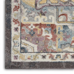 Alternative view of Nourison Soraya SOR04 Charcoal Multi Area Rug