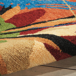Alternative view of Nourison South Beach SOU01 Black Area Rug