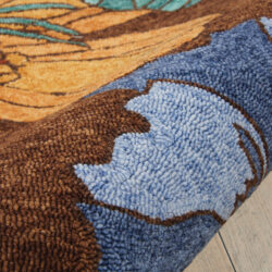 Alternative view of Nourison South Beach SOU04 Chocolate Area Rug
