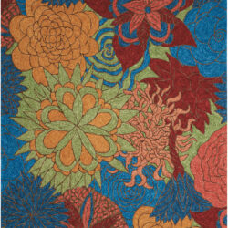 Nourison South Beach SOU07 Deep Sea Area Rug