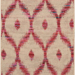 Nourison Spectrum SPE02 Beige Burgundy Area Rug