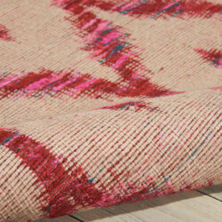 Alternative view of Nourison Spectrum SPE02 Beige Burgundy Area Rug