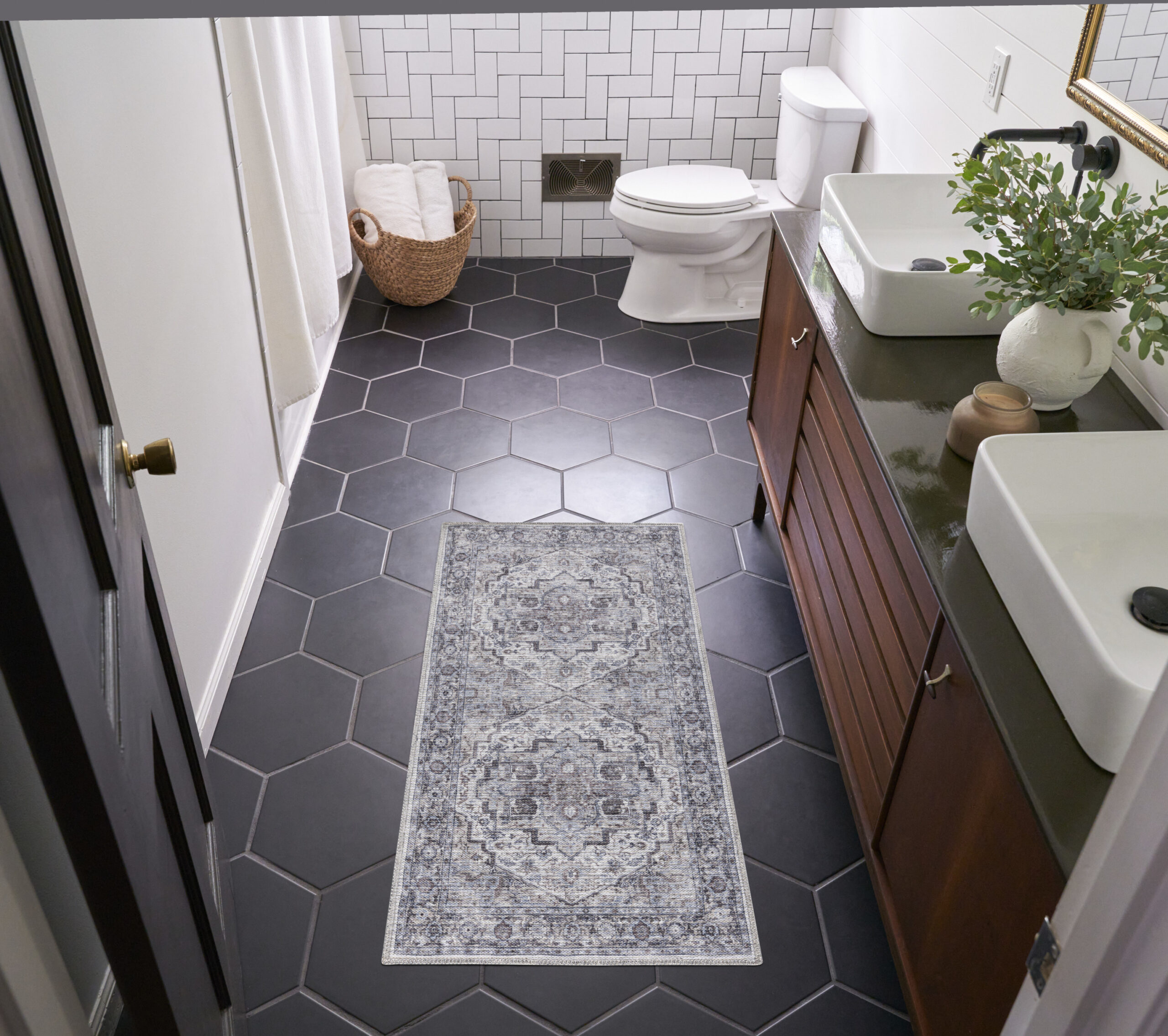 Nourison New Concept Washables SR101 Ivory Beige Area Rug - Image 5