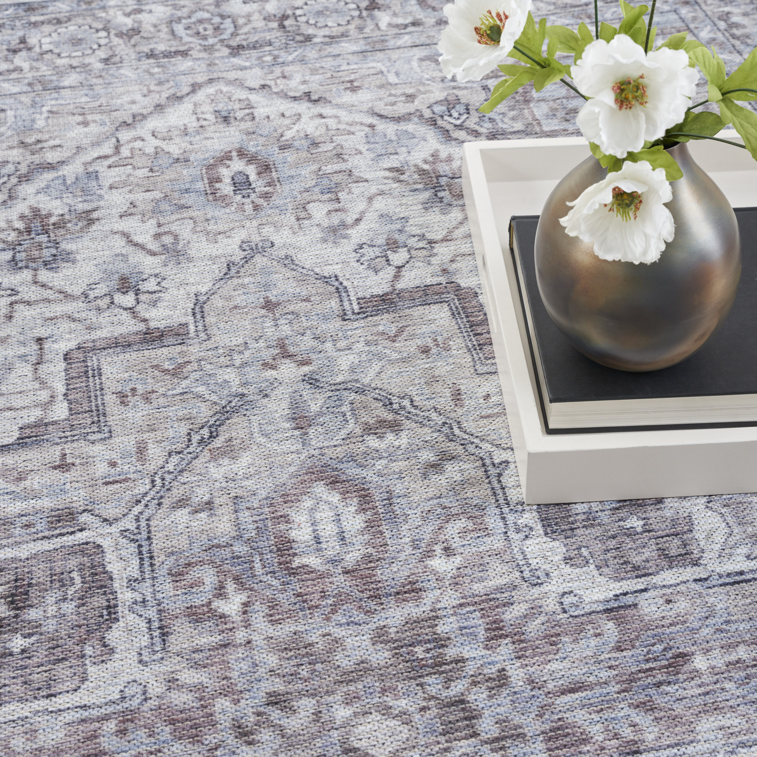Nourison New Concept Washables SR101 Ivory Beige Area Rug - Image 6