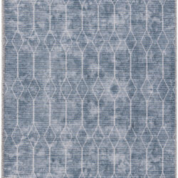 Nourison New Concept Washables SR107 Blue Grey Area Rug