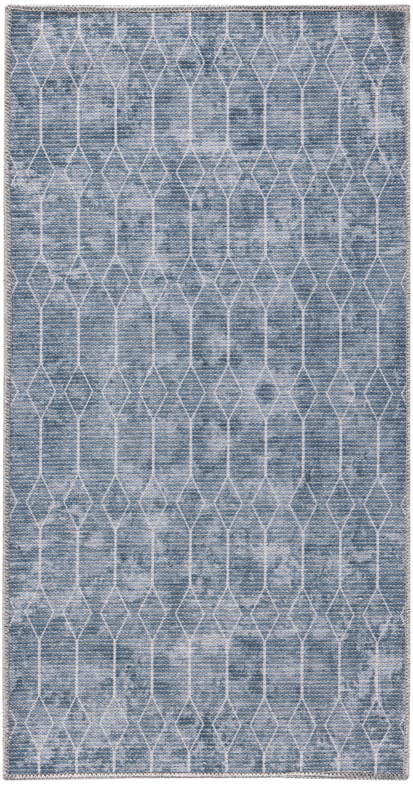 Nourison New Concept Washables SR107 Blue Grey Area Rug