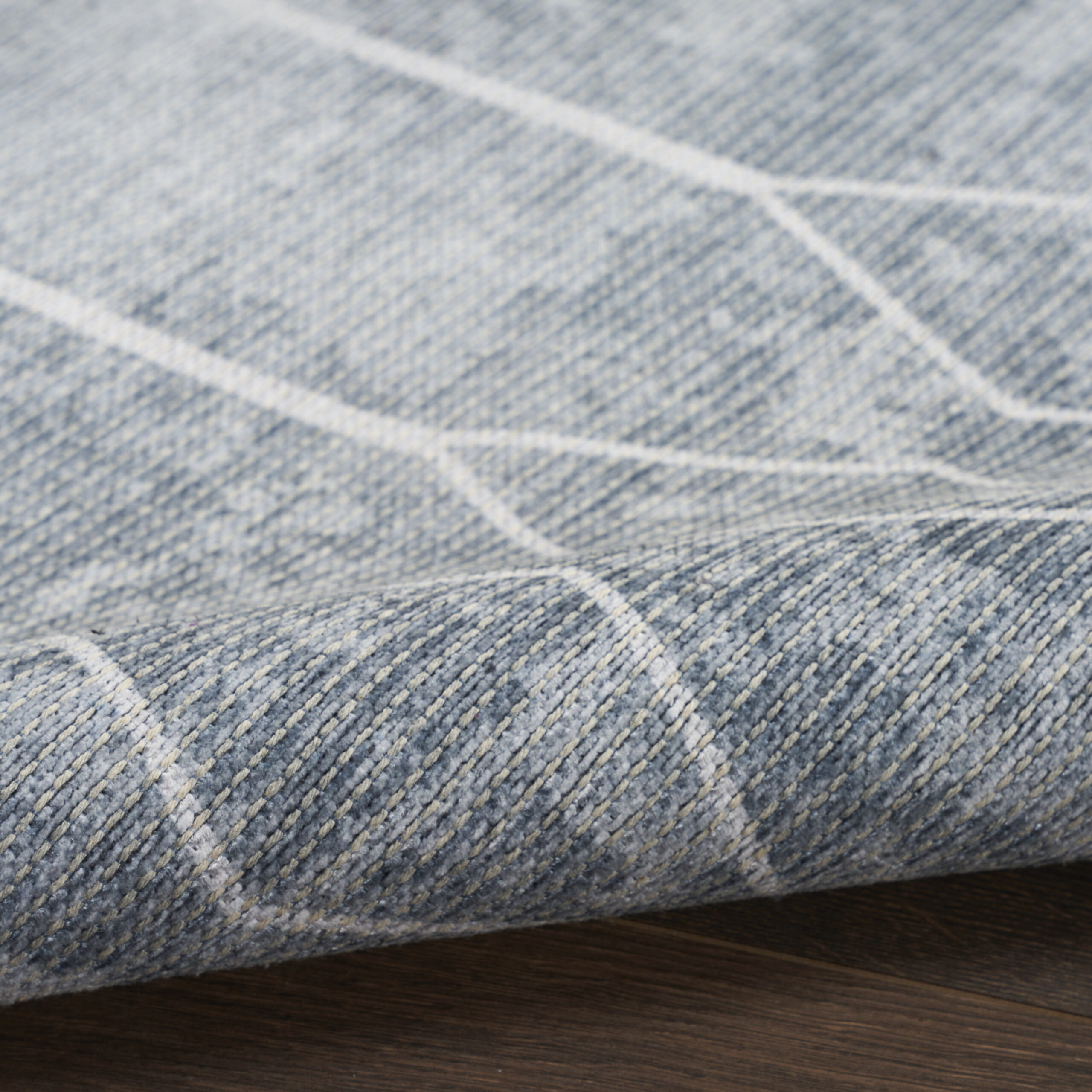 Nourison New Concept Washables SR107 Blue Grey Area Rug - Image 3